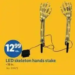 Lidl LED skeleton hands stake offer