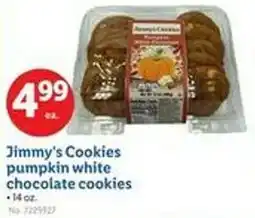 Lidl Jimmy's Cookies pumpkin white chocolate cookies offer