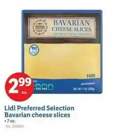 Lidl Bavarian cheese slices offer