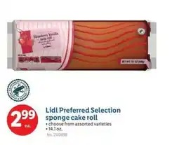 Lidl Sponge cake roll offer