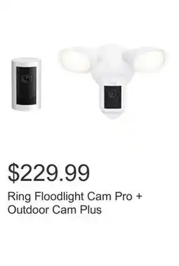 Costco Ring Floodlight Cam Pro + Outdoor Cam Plus offer