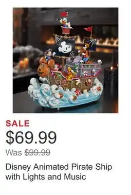 Costco Disney Animated Pirate Ship with Lights and Music offer