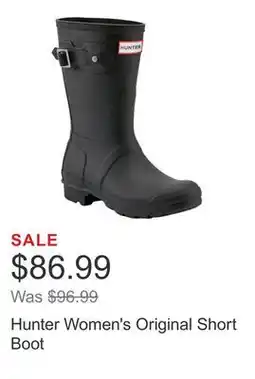 Costco Hunter Women's Original Short Boot offer