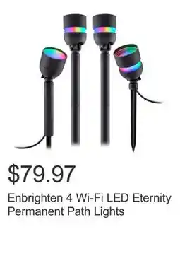 Costco Enbrighten 4 Wi-Fi LED Eternity Permanent Path Lights offer