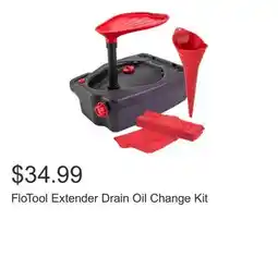 Costco FloTool Extender Drain Oil Change Kit offer