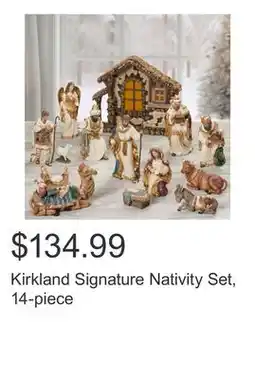 Costco Kirkland Signature Nativity Set, 14-piece offer
