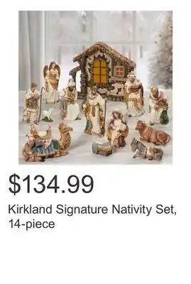 Costco Kirkland Signature Nativity Set, 14-piece offer