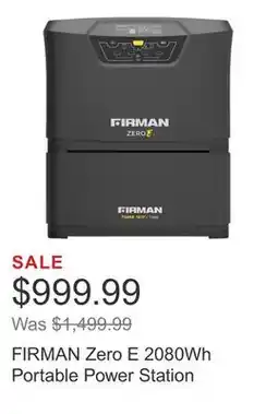 Costco FIRMAN Zero E 2080Wh Portable Power Station offer