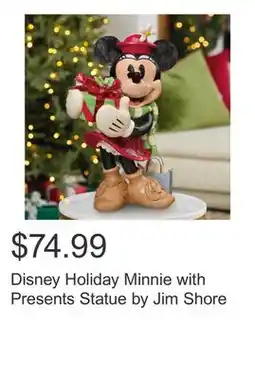 Costco Disney Holiday Minnie with Presents Statue by Jim Shore offer