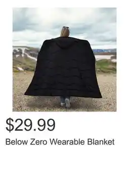 Costco Below Zero Wearable Blanket offer
