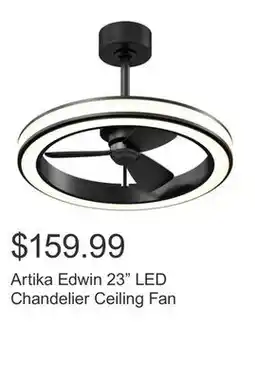 Costco Artika Edwin 23 LED Chandelier Ceiling Fan offer