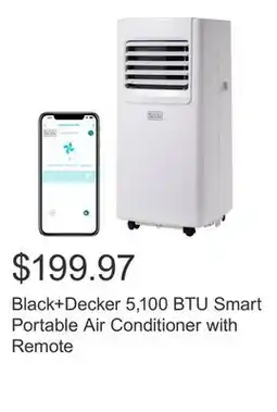 Costco Black+Decker 5,100 BTU Smart Portable Air Conditioner with Remote offer