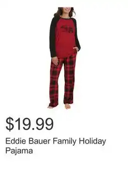 Costco Eddie Bauer Family Holiday Pajama offer