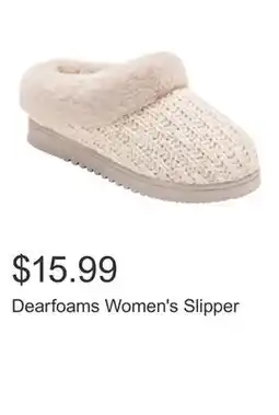 Costco Dearfoams Women's Slipper offer