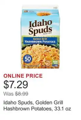 Costco Idaho Spuds, Golden Grill Hashbrown Potatoes, 33.1 oz offer