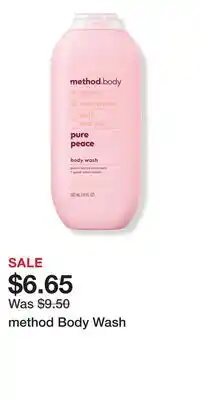 Ulta Beauty method Body Wash offer
