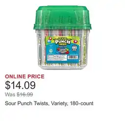 Costco Sour Punch Twists, Variety, 180-count offer