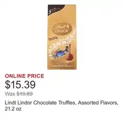 Costco Lindt Lindor Chocolate Truffles, Assorted Flavors, 21.2 oz offer