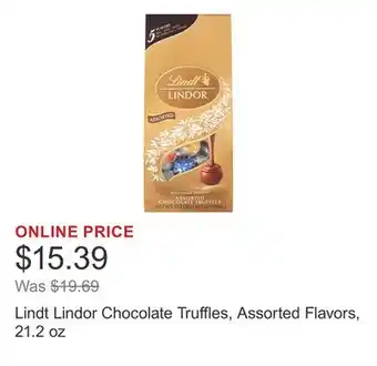 Costco Lindt Lindor Chocolate Truffles, Assorted Flavors, 21.2 oz offer