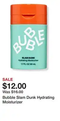 Ulta Beauty Bubble Slam Dunk Hydrating Moisturizer offer