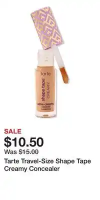 Ulta Beauty Tarte Travel-Size Shape Tape Creamy Concealer offer