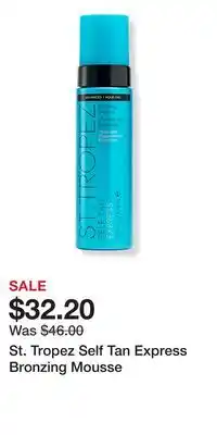 Ulta Beauty St. Tropez Self Tan Express Bronzing Mousse offer
