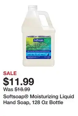 Office Depot Softsoap Moisturizing Liquid Hand Soap, 128 Oz Bottle offer
