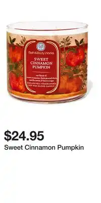 Bath & Body Works Sweet Cinnamon Pumpkin offer
