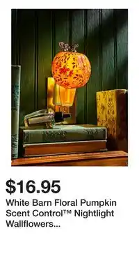 Bath & Body Works White Barn Floral Pumpkin Scent Control Nightlight Wallflowers Fragrance Plug offer