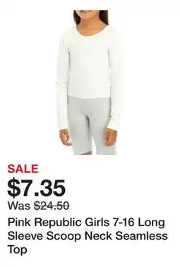 Belk Pink Republic Girls 7-16 Long Sleeve Scoop Neck Seamless Top offer