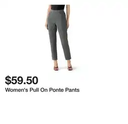 Belk Women's Pull On Ponte Pants offer