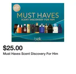 Belk Must Haves Scent Discovery For Him offer