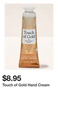 Bath & Body Works Touch of Gold Hand Cream offer