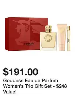 Belk Goddess Eau de Parfum Women's Trio Gift Set - $248 Value! offer