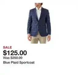 Belk Blue Plaid Sportcoat offer