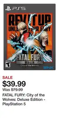 Game Stop FATAL FURY: City of the Wolves: Deluxe Edition - PlayStation 5 offer