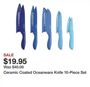 Belk Ceramic Coated Oceanware Knife 10-Piece Set offer
