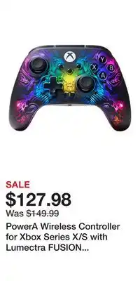 Game Stop PowerA Wireless Controller for Xbox Series X/S with Lumectra FUSION Pro offer