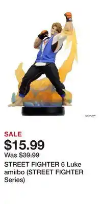 Game Stop STREET FIGHTER 6 Luke amiibo (STREET FIGHTER Series) offer