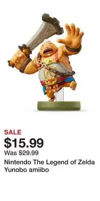 Game Stop Nintendo The Legend of Zelda Yunobo amiibo offer
