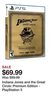 Game Stop Indiana Jones and the Great Circle: Premium Edition - PlayStation 5 offer