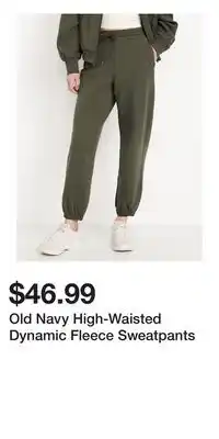 Old Navy Old Navy High-Waisted Dynamic Fleece Sweatpants offer