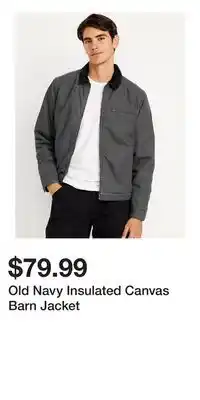 Old Navy Old Navy Insulated Canvas Barn Jacket offer
