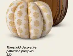 Target Decorative patterned pumpkin offer