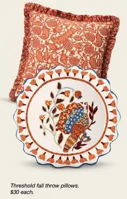 Target Fall throw pillows offer