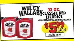 Ollie's WILEY WALLABY 32 OZ. CLASSIC RED-LICORICE offer