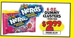 Ollie's Nerds GUMMY CLUSTERS offer