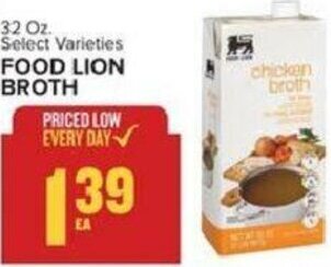 Food Lion Food Lion Broth 32 oz offer