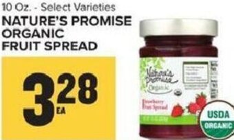 Food Lion Nature's Promise Organic Fruit Spread offer