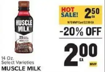 Food Lion Muscle Milk 14 oz offer